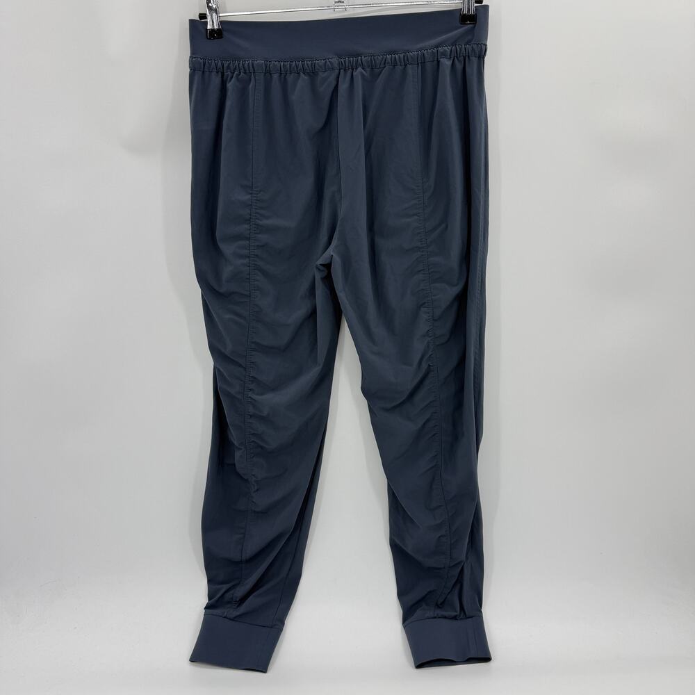 ATHLETA Attitude Jogger Pant Ruched Sz 14 Blue Grey Lightweight Athleisure Yoga - Picture 4 of 11